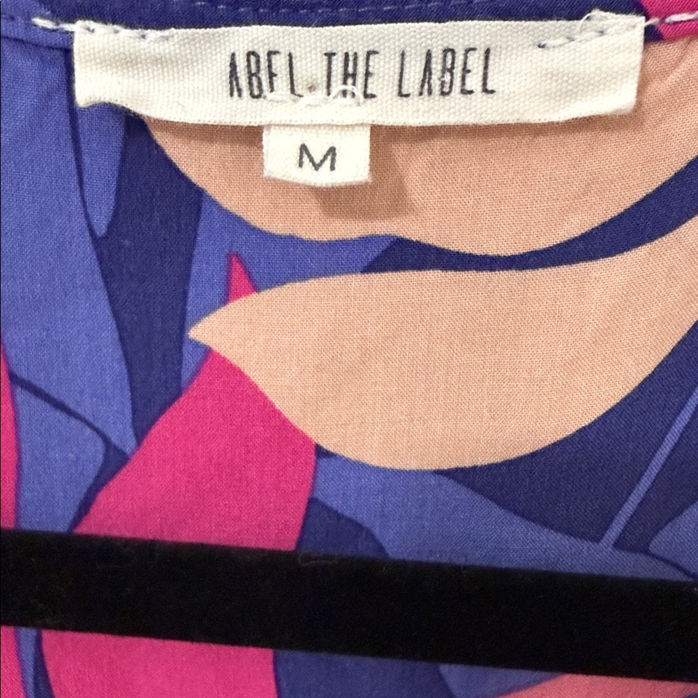 Anthropologie Abel The Label Santa Cruz Floral Midi Dress Blue Pink Boho M - Picture 10 of 10